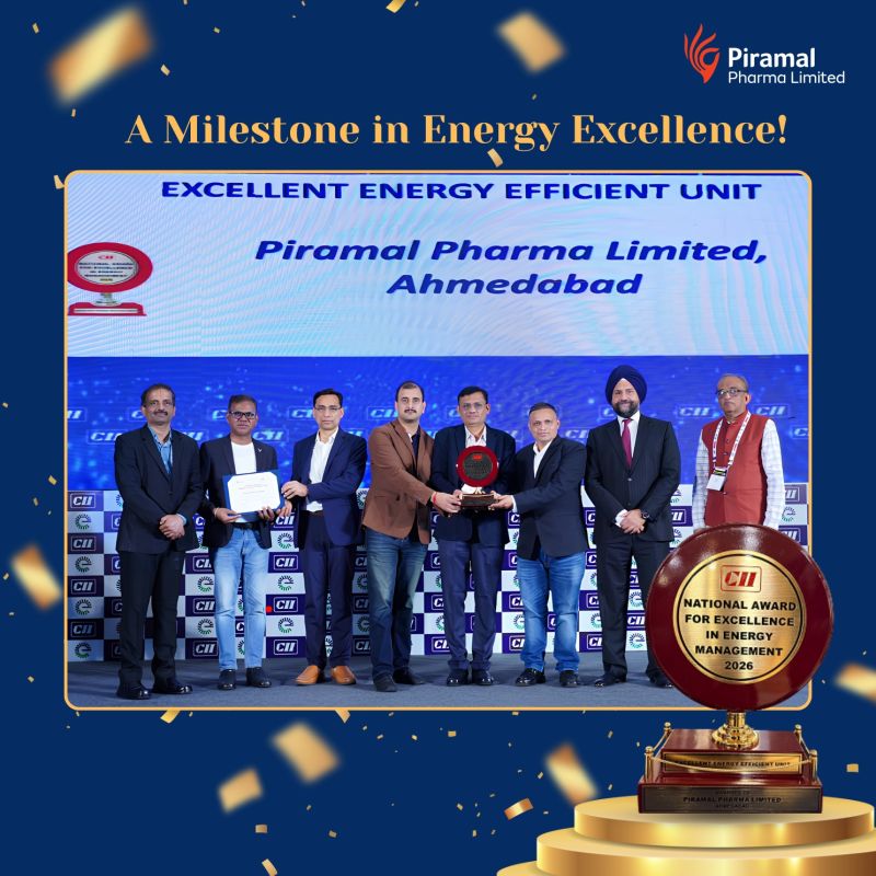 Celebrating a milestone in energy excellence at Piramal Pharma Ahmedabad (PPDS)!